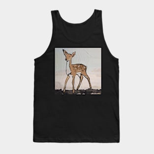 Sodaartstudio Digital Simple Modern Deer Tank Top